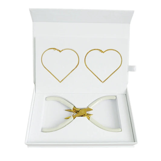 Coffret Bracelets à Sceller Cœur Dorés